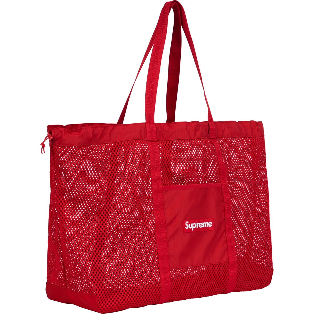 Supreme Mesh Tote Bag (SS25) - Red - $118