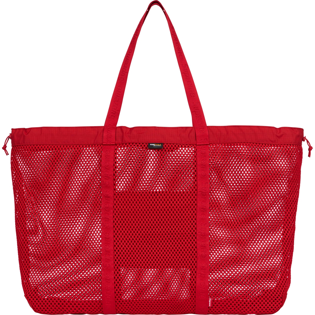 Supreme Mesh Tote Bag (SS25) - Red - $118