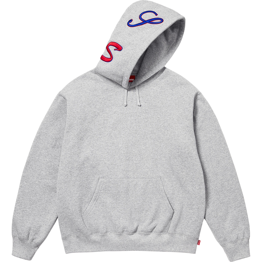 Supreme Multi S Logo Hooded Sweatshirt (SS25) - Heather Grey - $168