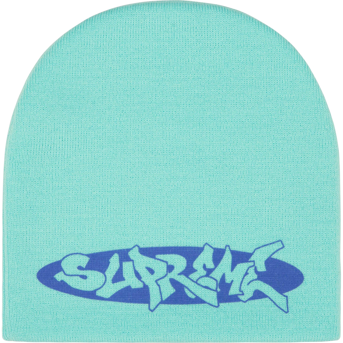 Supreme New World Order Beanie (SS25) - Aqua - $40