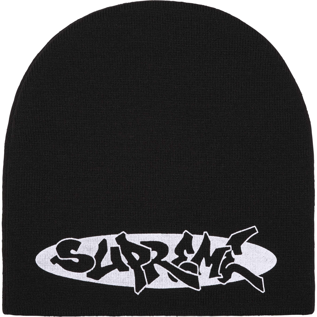 Supreme New World Order Beanie (SS25) - Black - $40