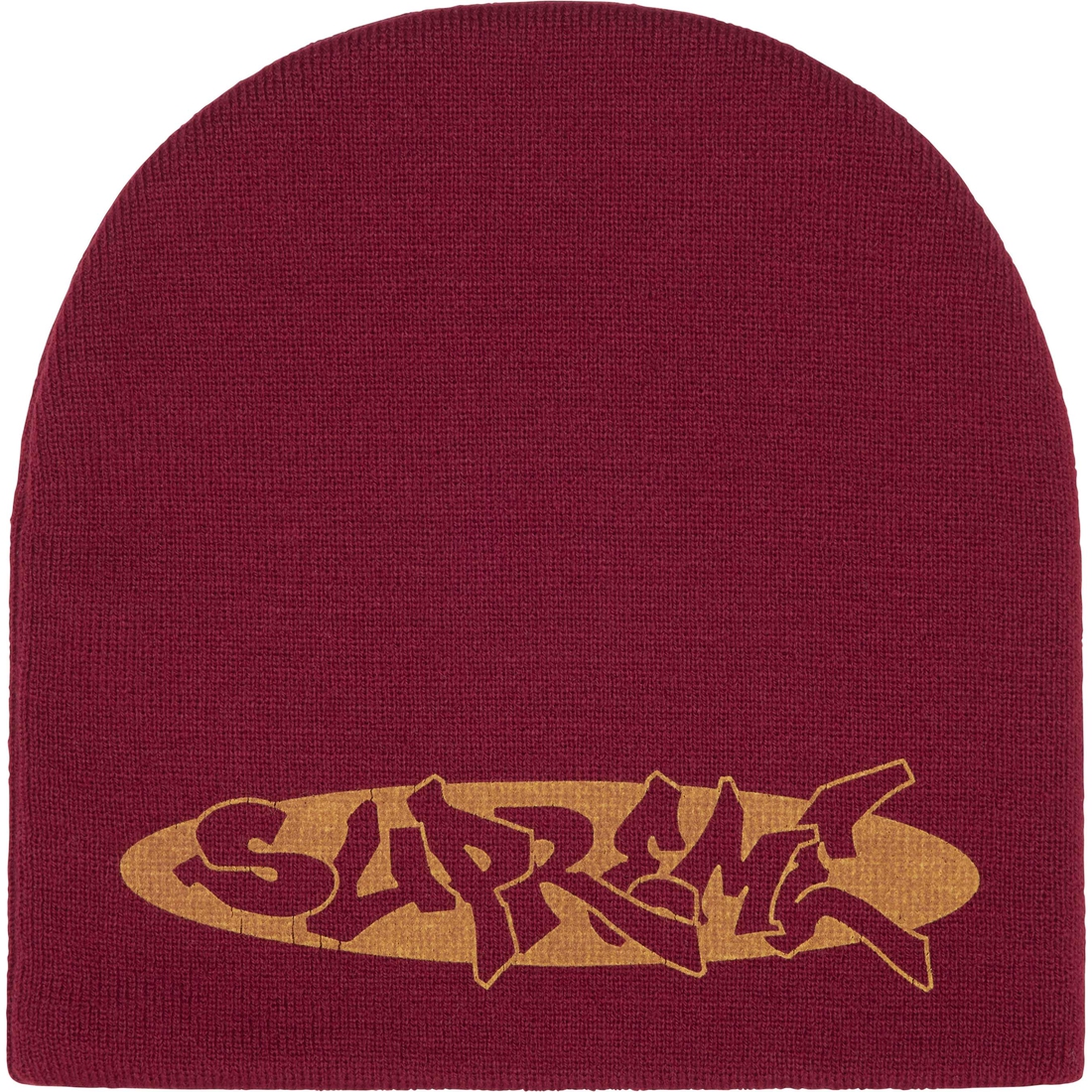 Supreme New World Order Beanie (SS25) - Cardinal - $40