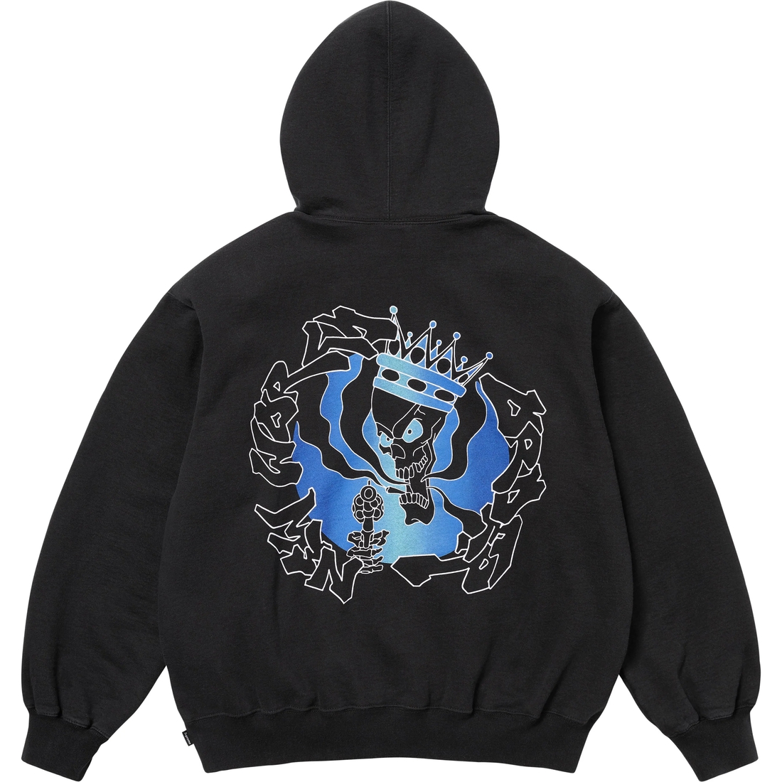 Supreme New World Order Hooded Sweatshirt (SS25) - Black - $158