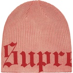 Supreme Old English Printed Beanie (SS25) - Pale Red