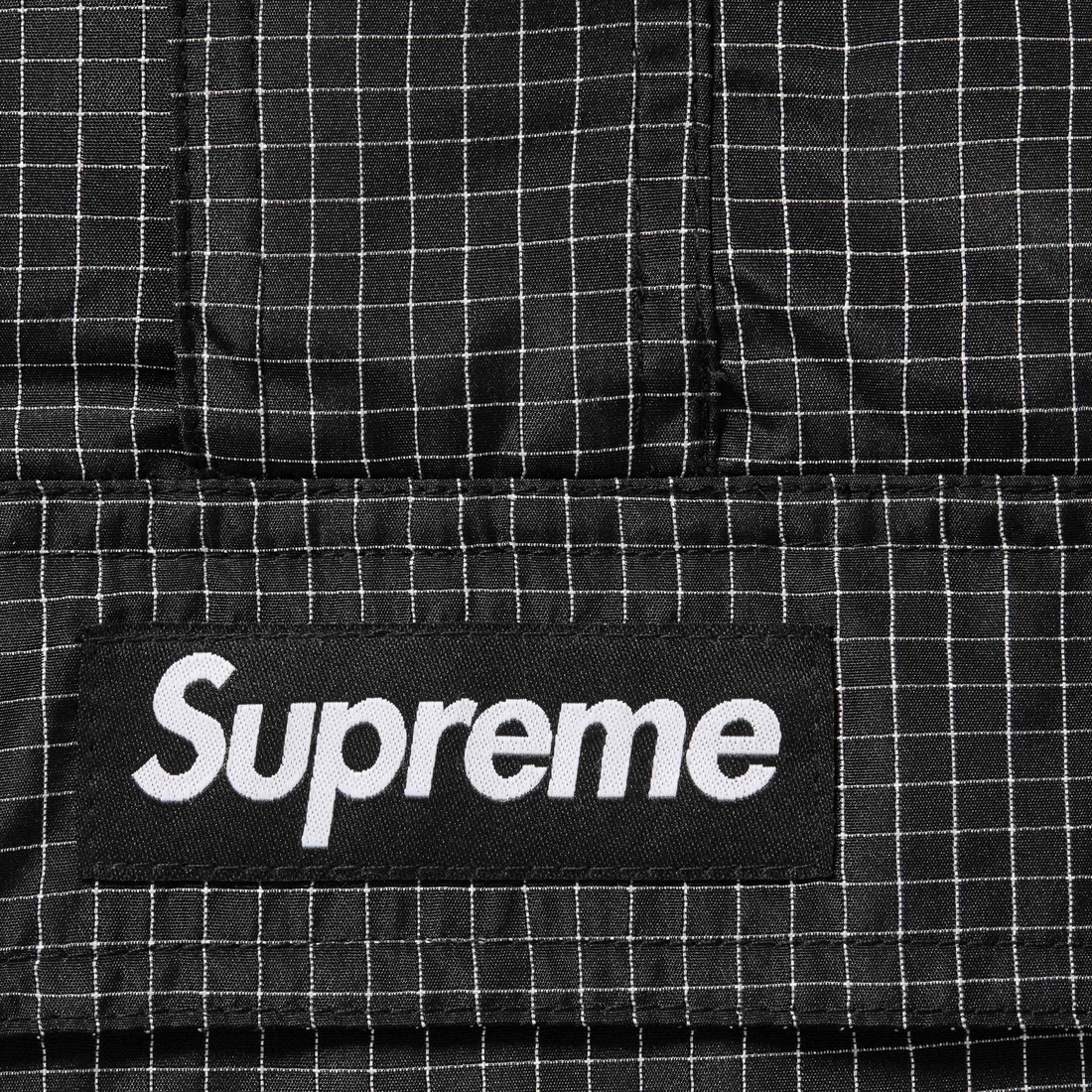 Supreme Reflective Ripstop Anorak (SS25) - Black - $198