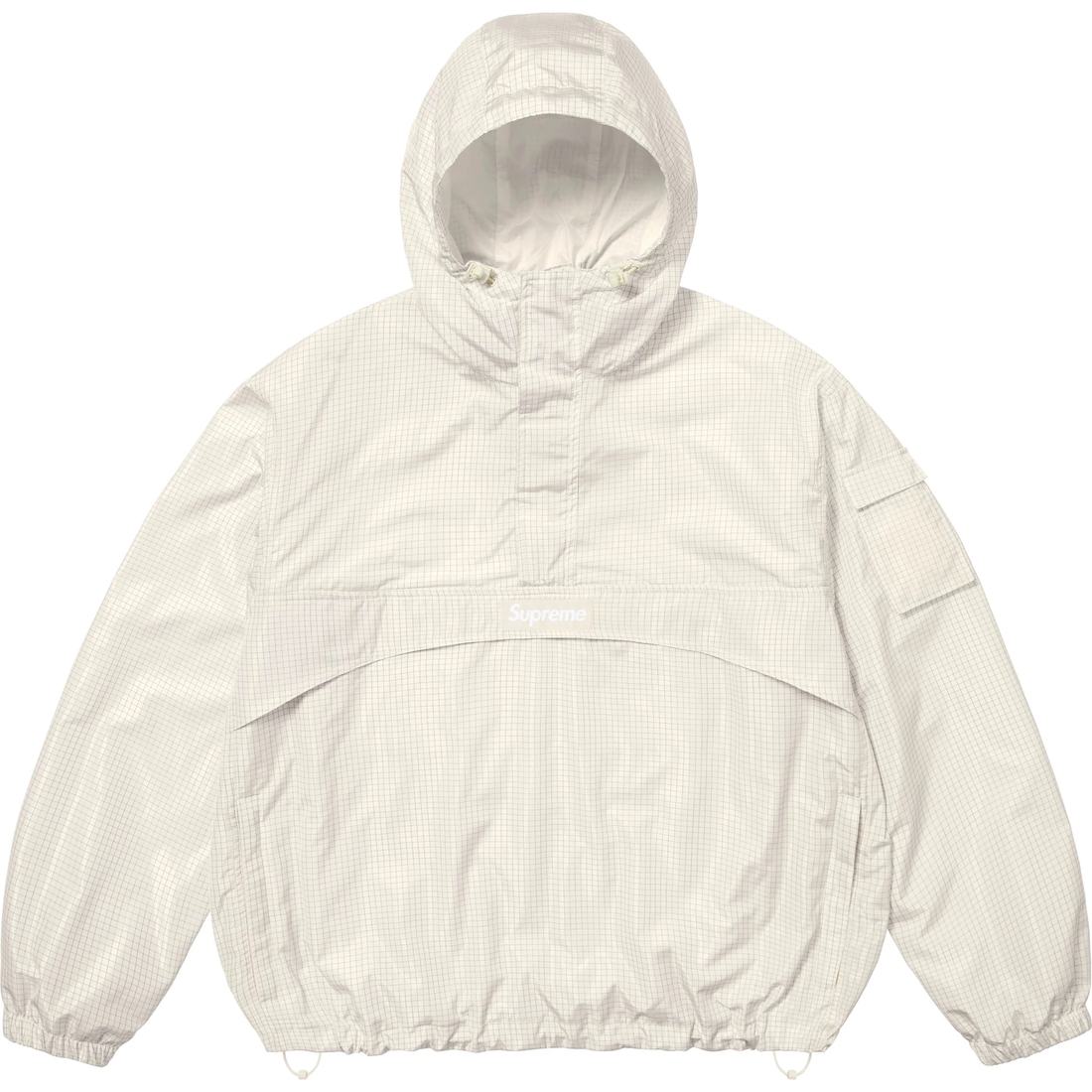 Supreme Reflective Ripstop Anorak (SS25) - White - $198