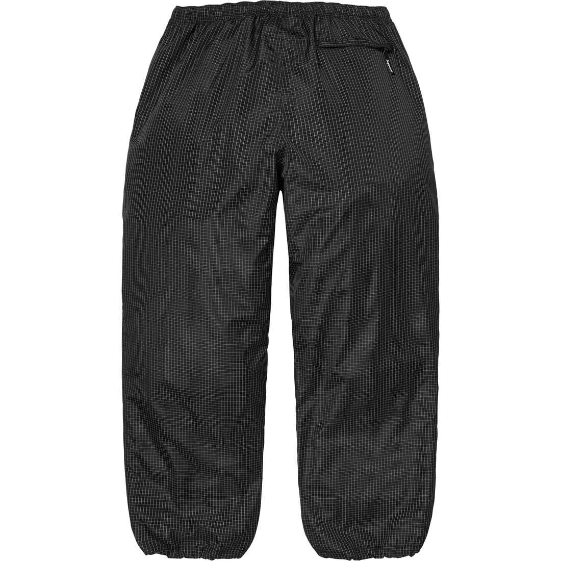 Supreme Reflective Ripstop Track Pant (SS25) - Black - $168