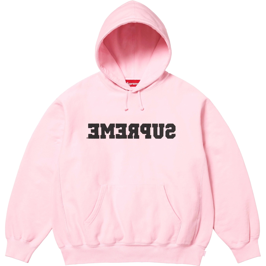 Supreme Reverse Hooded Sweatshirt (SS25) - Light Pink - $158
