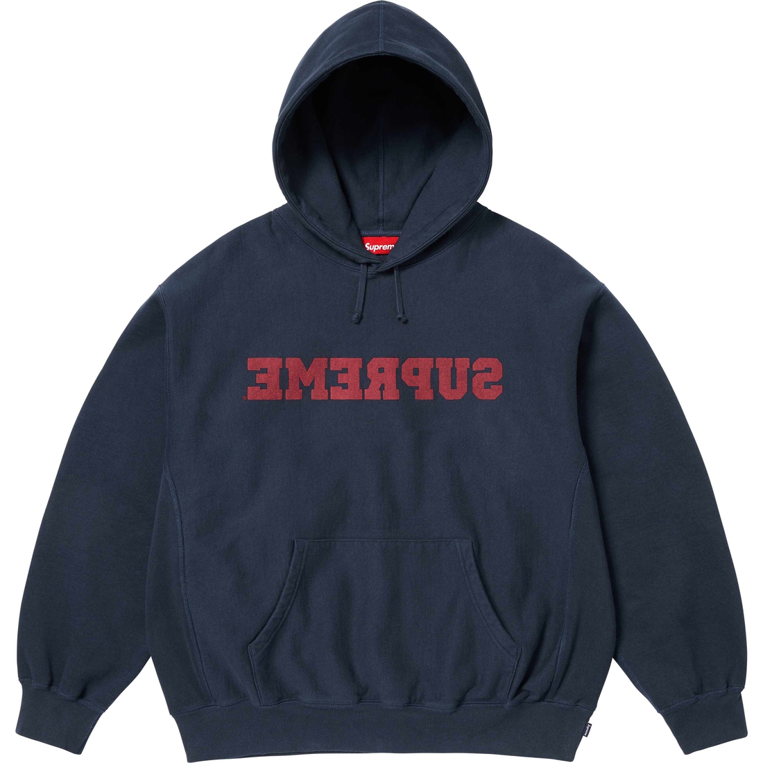 Supreme Reverse Hooded Sweatshirt (SS25) - Navy - $158