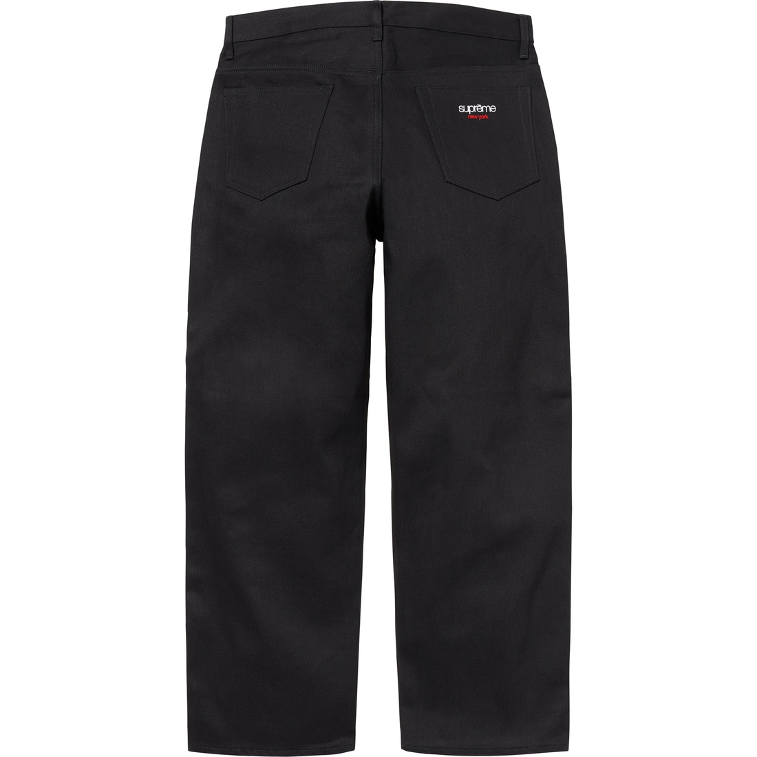 Supreme Rigid Baggy Selvedge Jean (SS25) - Rigid Black - $198