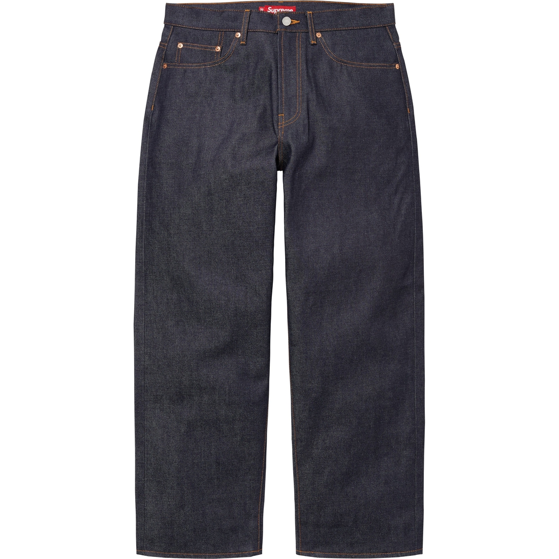 Supreme Rigid Baggy Selvedge Jean (SS25) - Rigid Indigo - $198