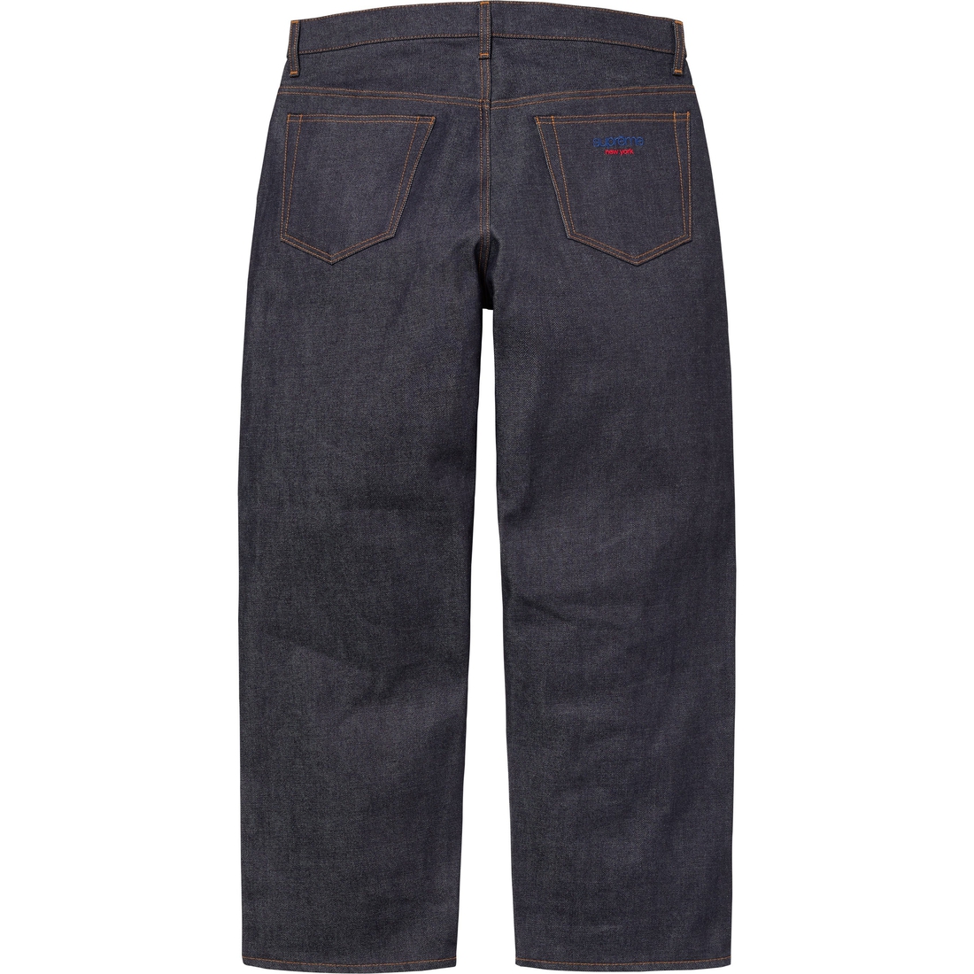 Supreme Rigid Baggy Selvedge Jean (SS25) - Rigid Indigo - $198