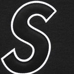 Supreme S Logo Hooded Sweatshirt (SS25) - Black