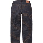 Supreme S Logo Rigid Baggy Jean (SS25) - Rigid Indigo