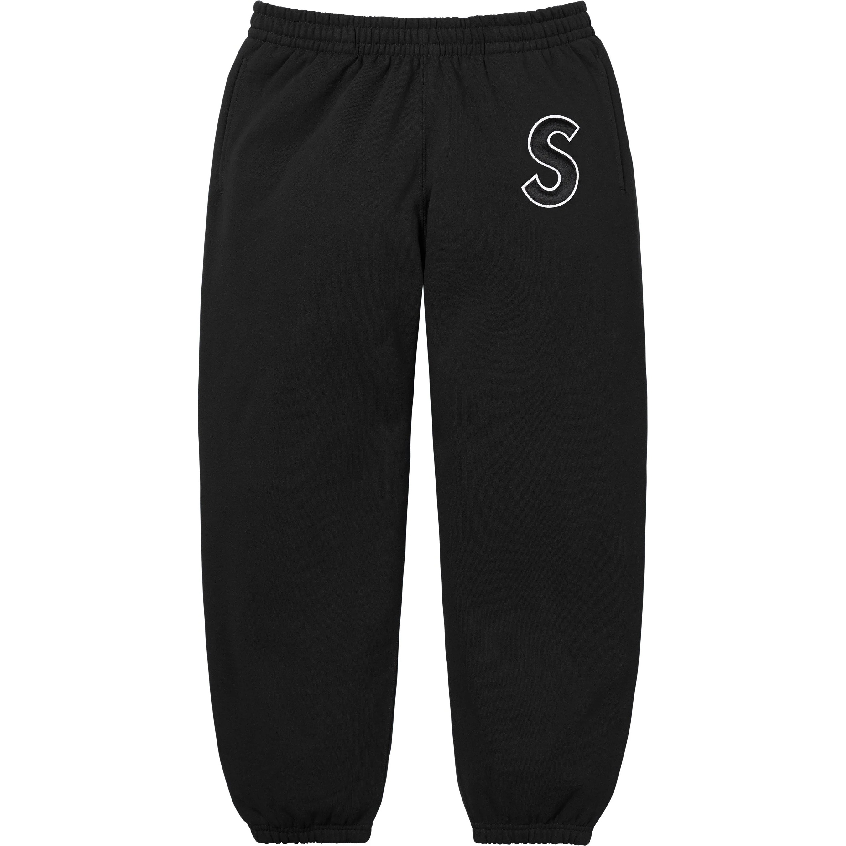 Supreme S Logo Sweatpant (SS25) - Black - $158