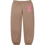 Supreme S Logo Sweatpant (SS25) - Dusty Brown