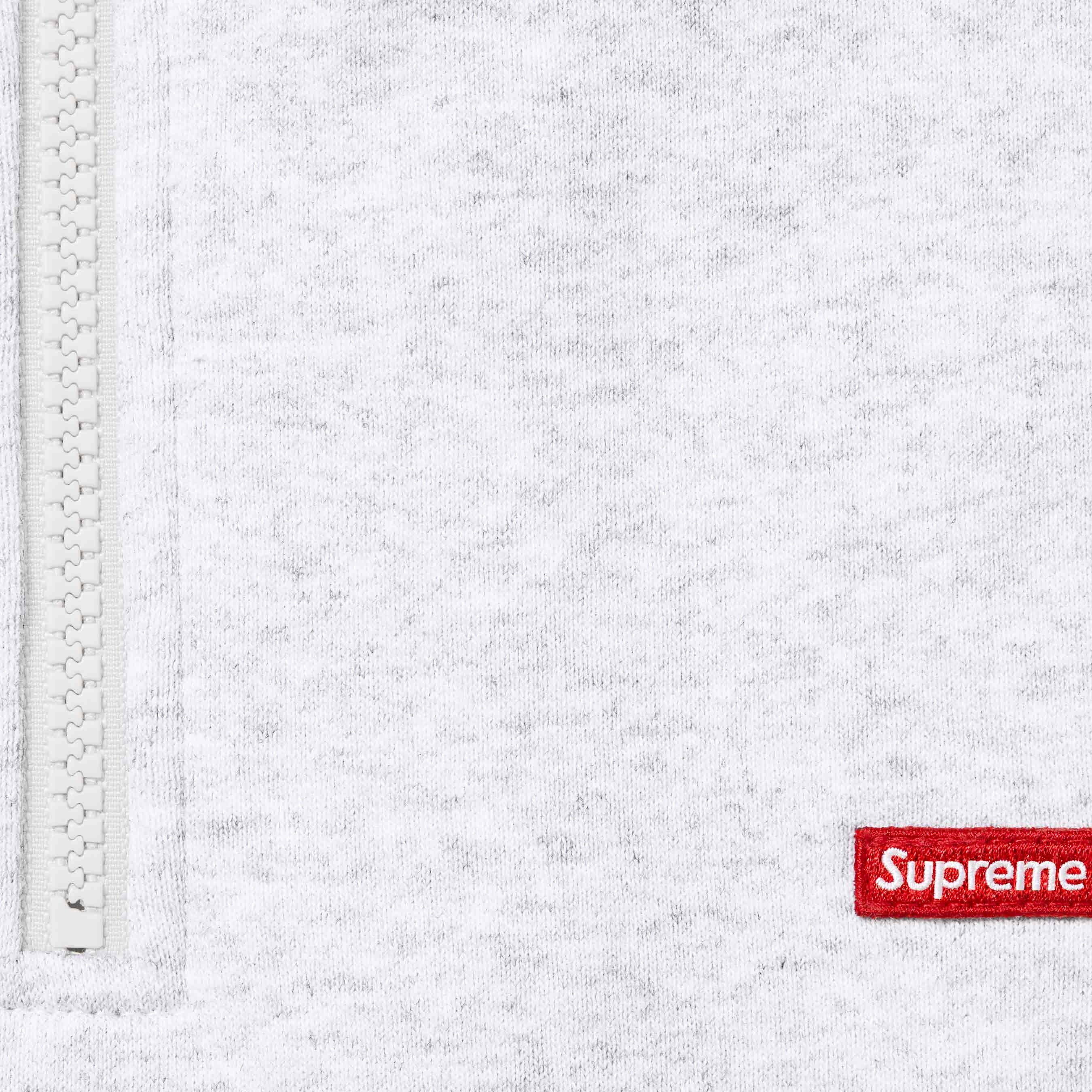 Supreme Small Box Half Zip Pullover (SS25) - Ash Grey - $148