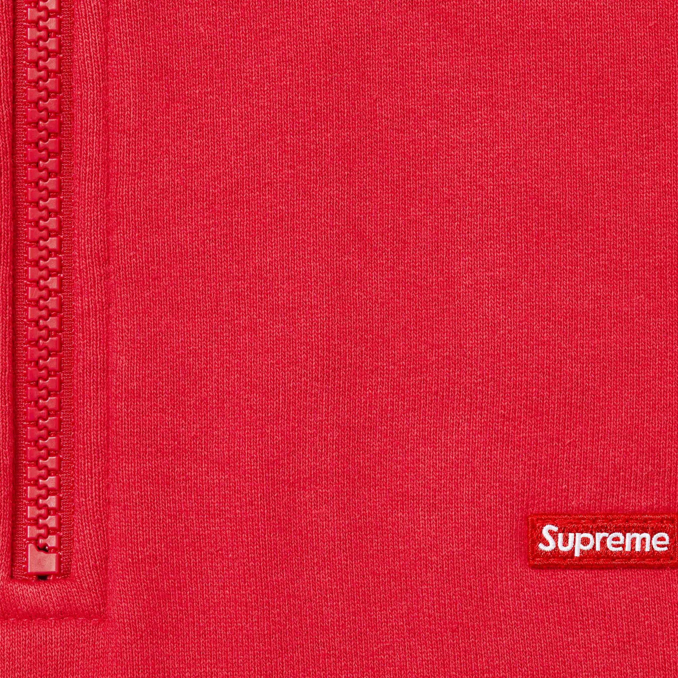 Supreme Small Box Half Zip Pullover (SS25) - Red - $148