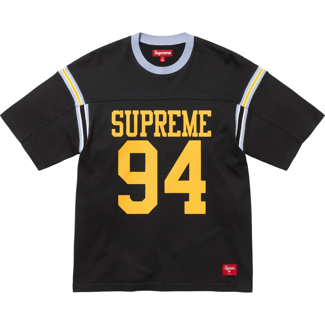 Supreme Split S S Football Top (SS25) - Black - $98