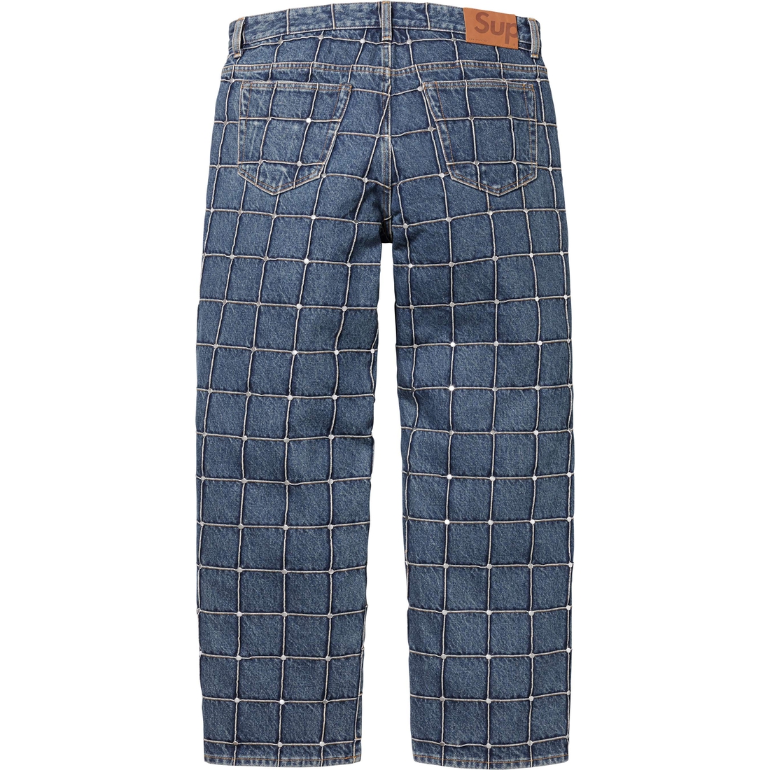 Supreme Studded Seam Loose Fit Jean (SS25) - Blue - $368
