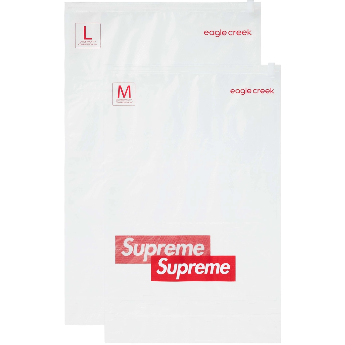 Supreme Supreme Eagle Creek Pack-It Compression Bags (Set of 2) (SS25) - Clear - $30