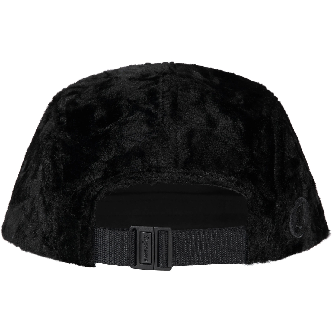 Supreme Supreme GOODENOUGH Crushed Rayon Pile Camp Cap (SS25) - Black - $58