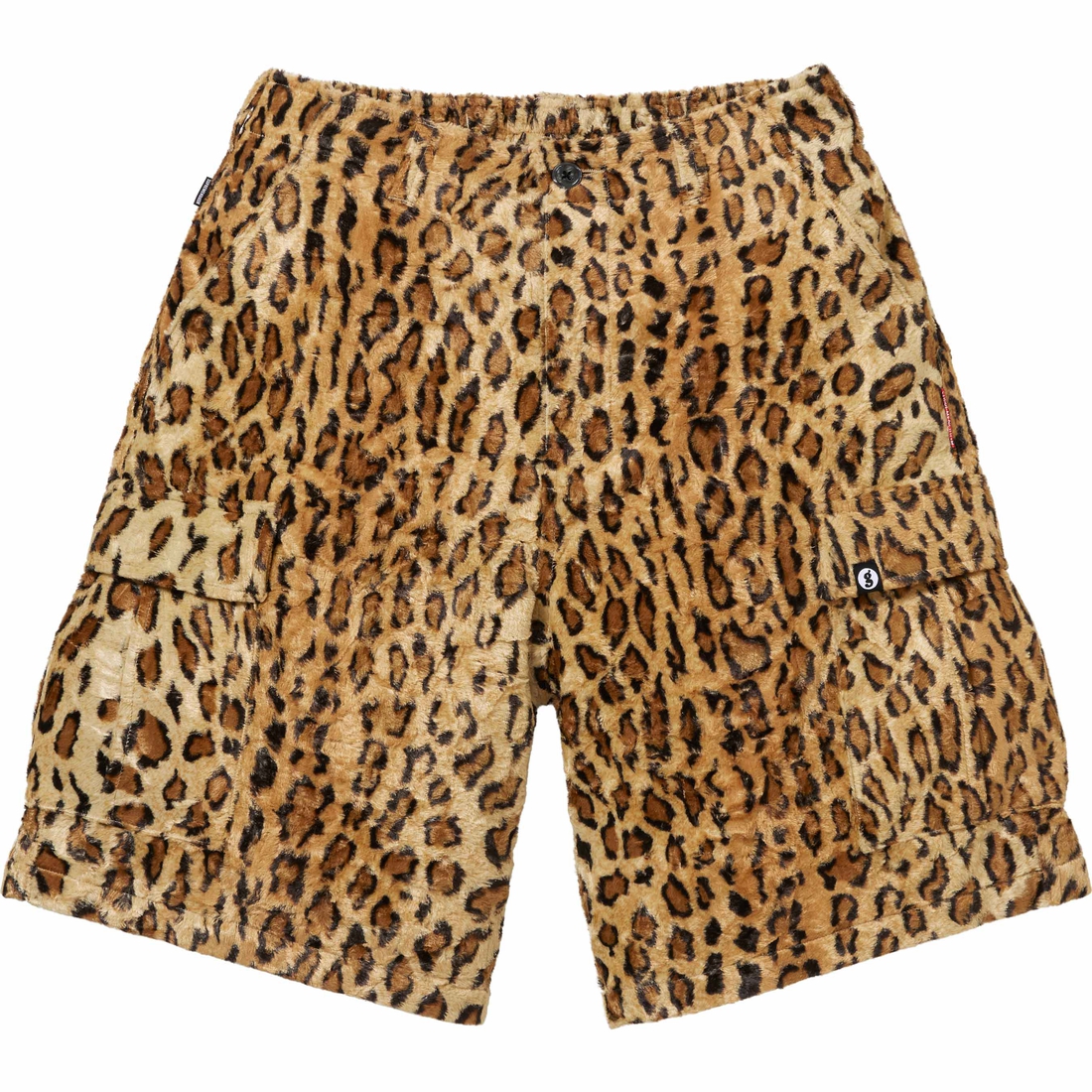 Supreme Supreme GOODENOUGH Crushed Rayon Pile Cargo Short (SS25) - Leopard - $198