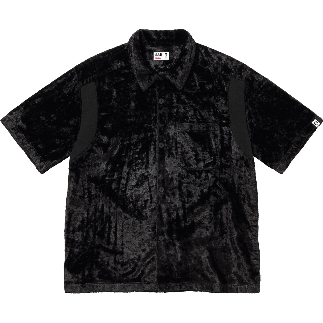 Supreme Supreme GOODENOUGH Crushed Rayon Pile S S Shirt (SS25) - Black - $198