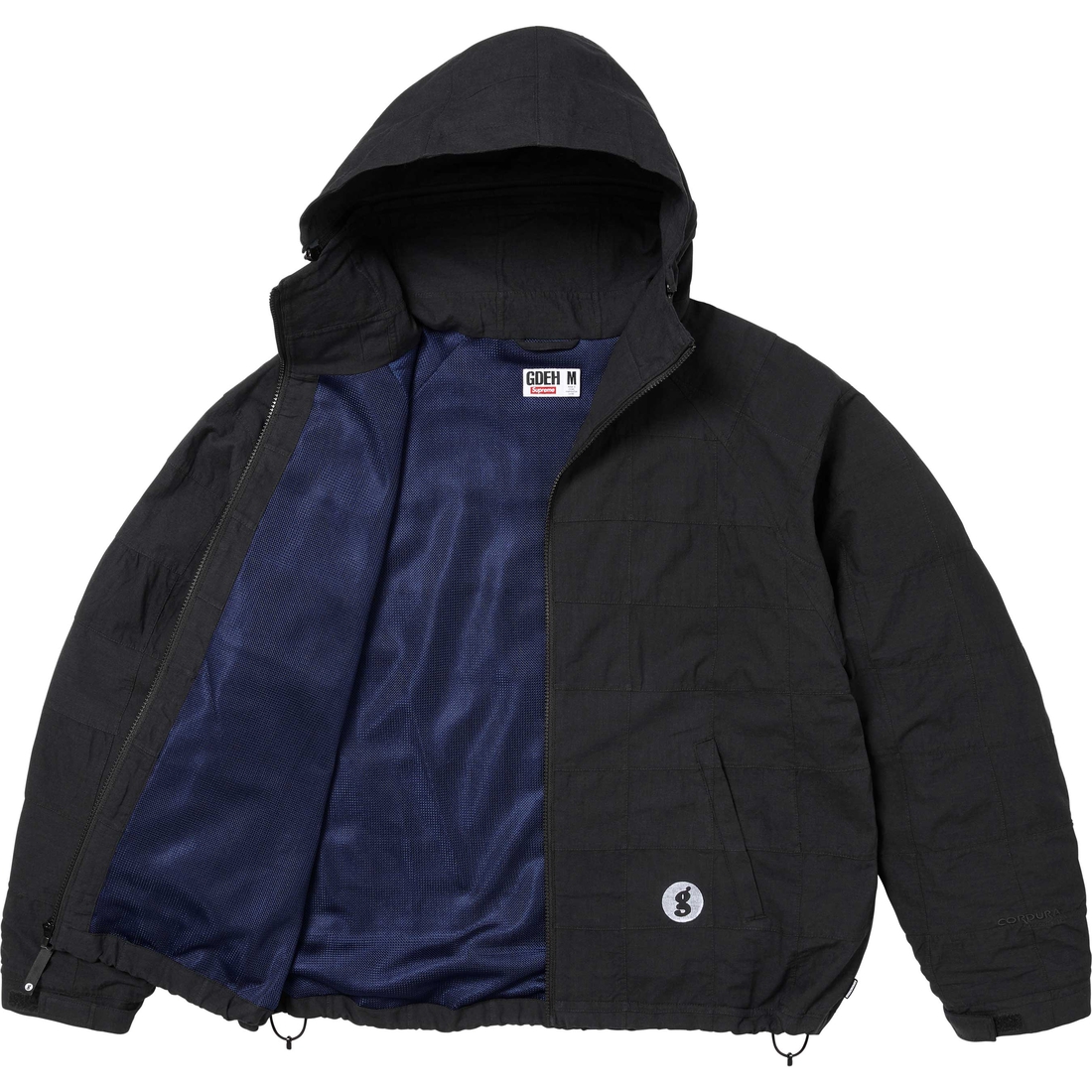 Supreme Supreme GOODENOUGH Patchwork Madras Hooded Jacket (SS25) - Black - $368