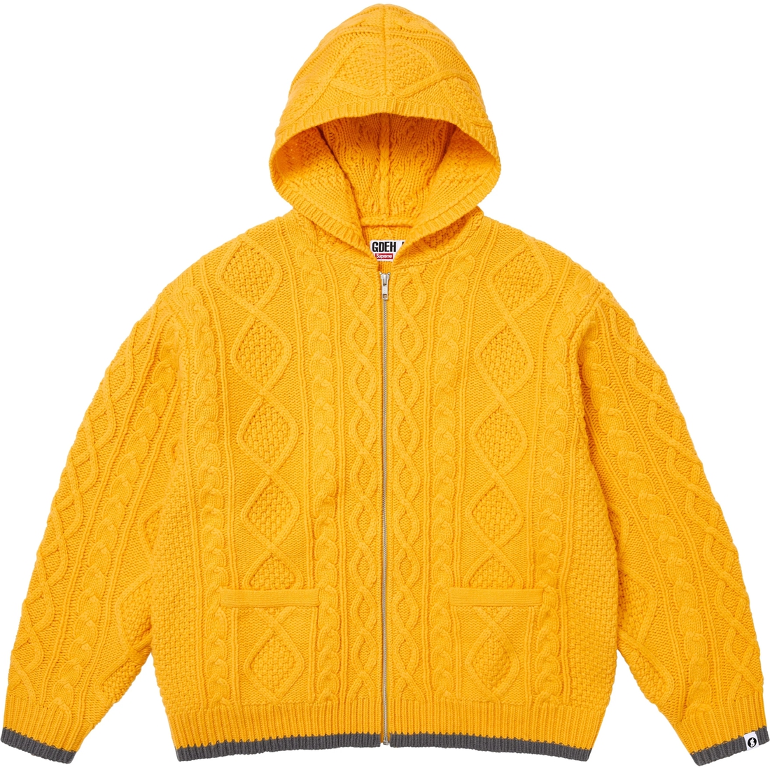 Supreme Supreme GOODENOUGH Zip Up Hooded Sweater (SS25) - Yellow - $298