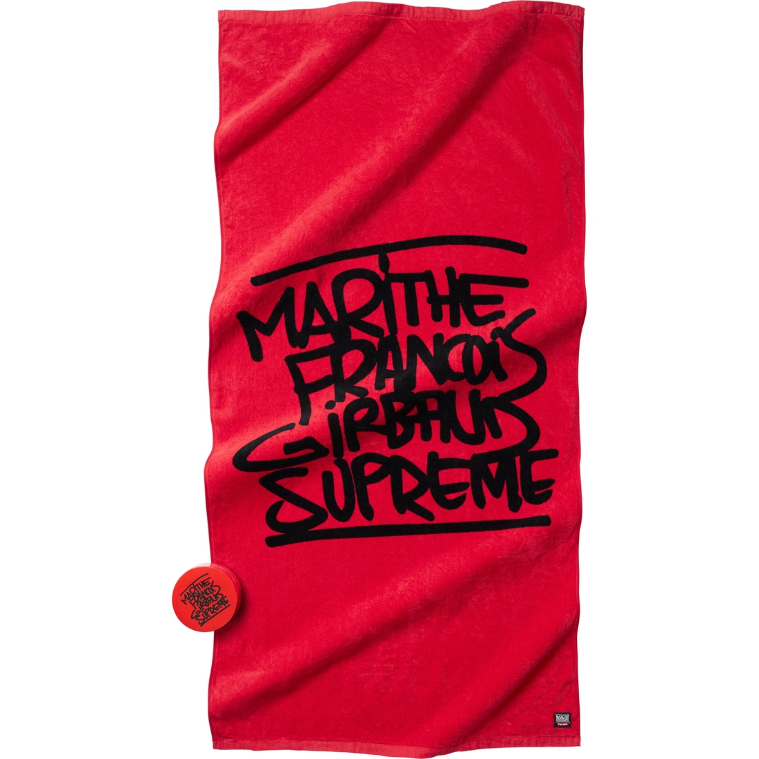 Supreme Supreme Marithé + François Girbaud Compressed Towel (SS25) - Red - $68