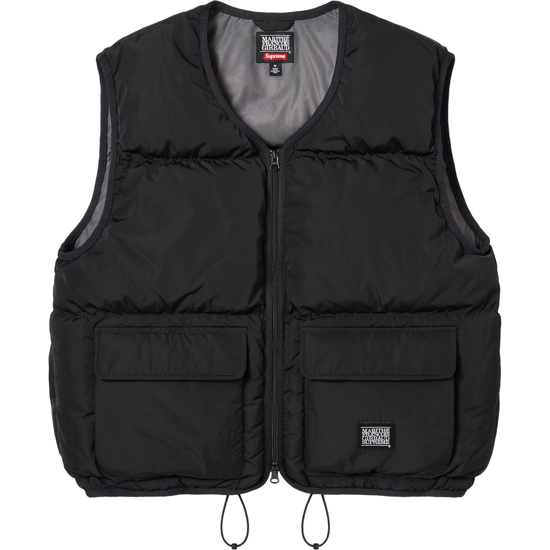 Supreme Supreme Marithé + François Girbaud Down Puffer Vest (SS25) - Black - $248