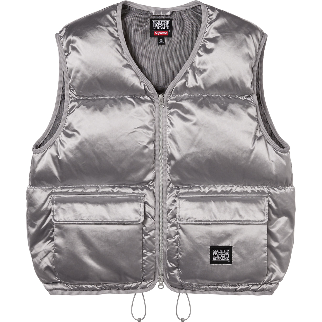 Supreme Supreme Marithé + François Girbaud Down Puffer Vest (SS25) - Silver - $248