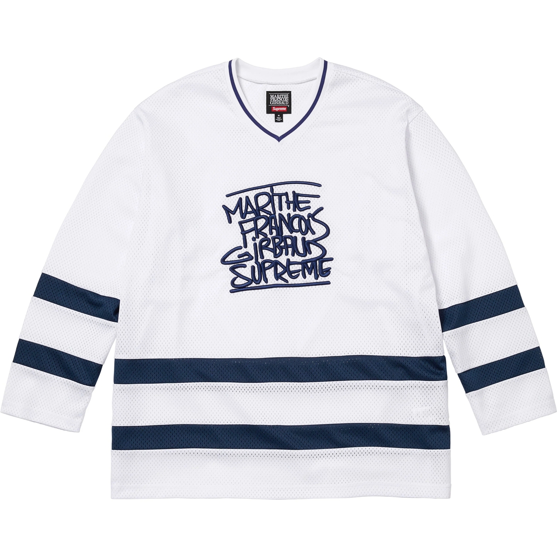 Supreme Supreme Marithé + François Girbaud Hockey Jersey (SS25) - White - $148