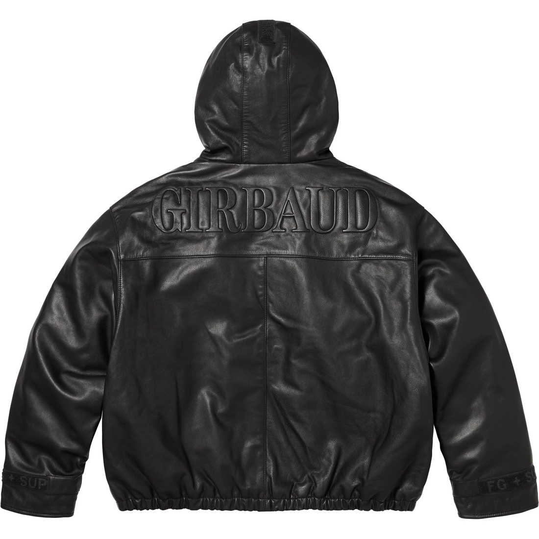 Supreme Supreme Marithé + François Girbaud Hooded Leather Flight Bomber Jacket (SS25) - Black - $748