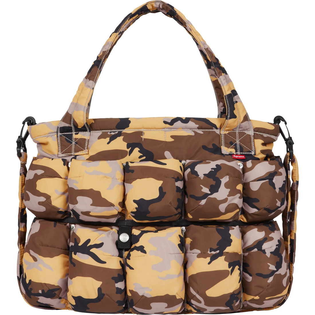 Supreme Supreme Marithé + François Girbaud Pokachu Puffer Tote Bag (SS25) - Camo - $178