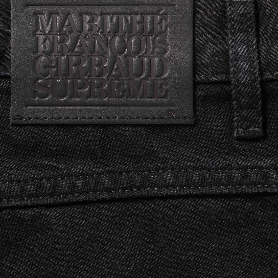 Supreme Supreme Marithé + François Girbaud X-Seam Baggy Denim Short (SS25) - Black - $168