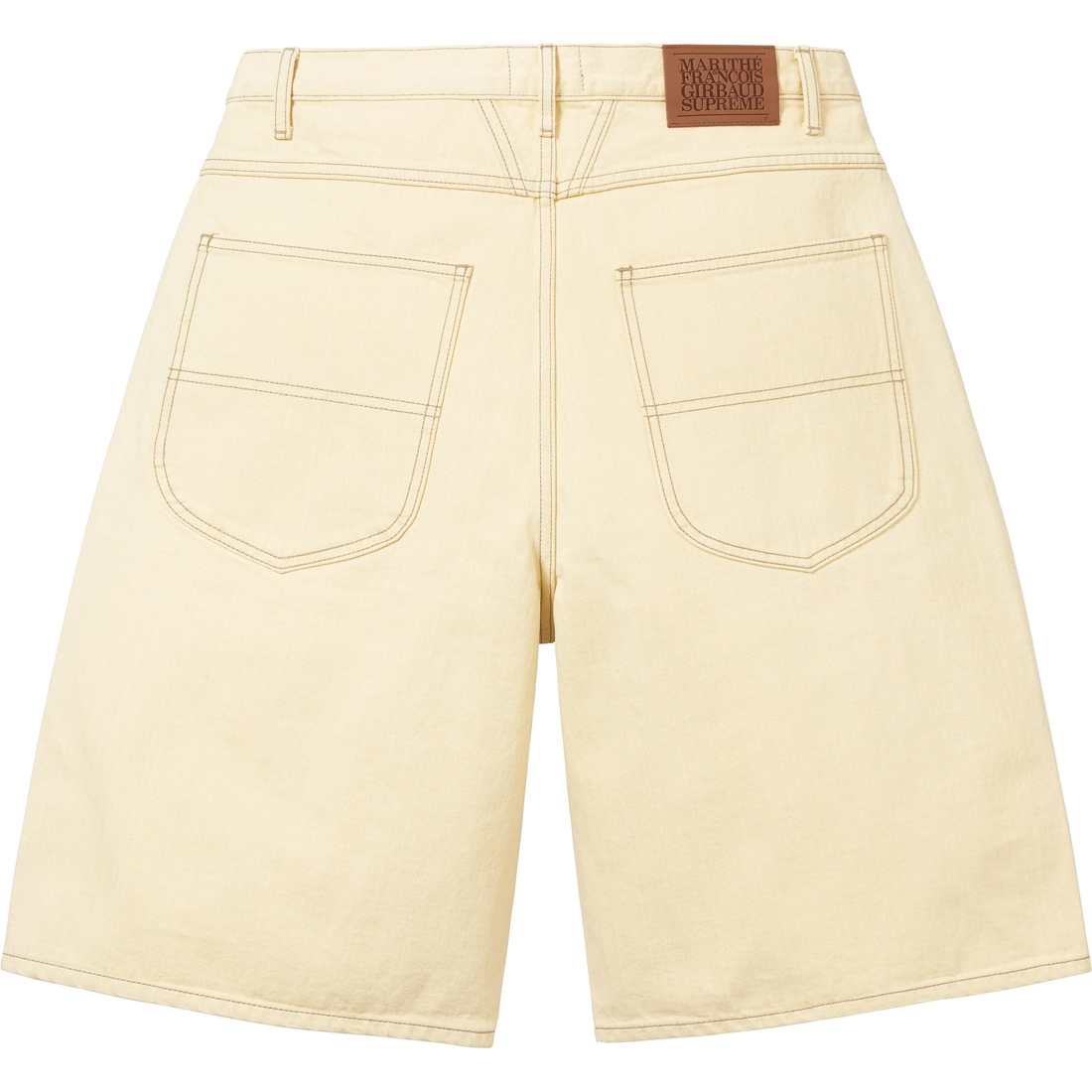 Supreme Supreme Marithé + François Girbaud X-Seam Baggy Denim Short (SS25) - Pale Yellow - $168