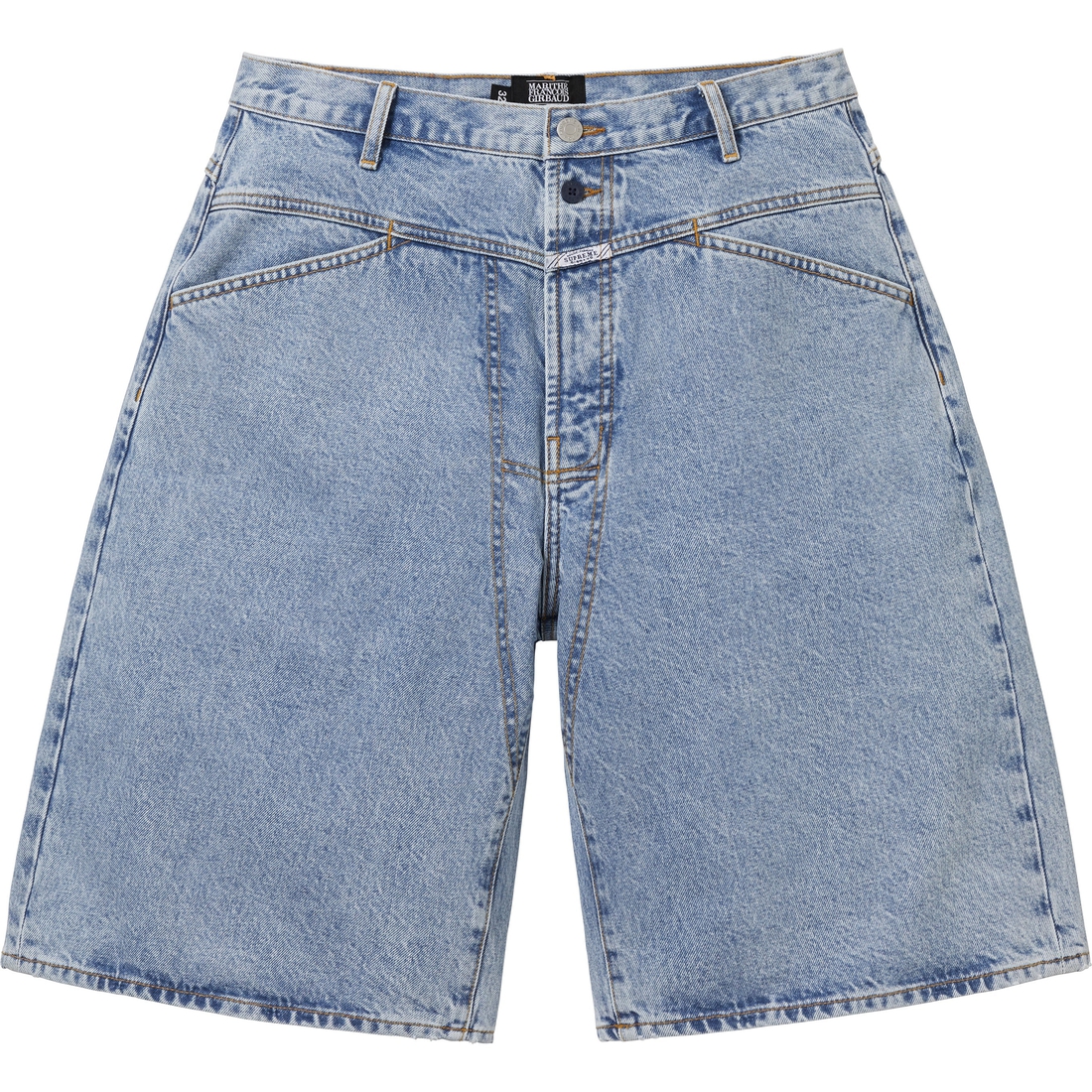Supreme Supreme Marithé + François Girbaud X-Seam Baggy Denim Short (SS25) - Washed Indigo - $168