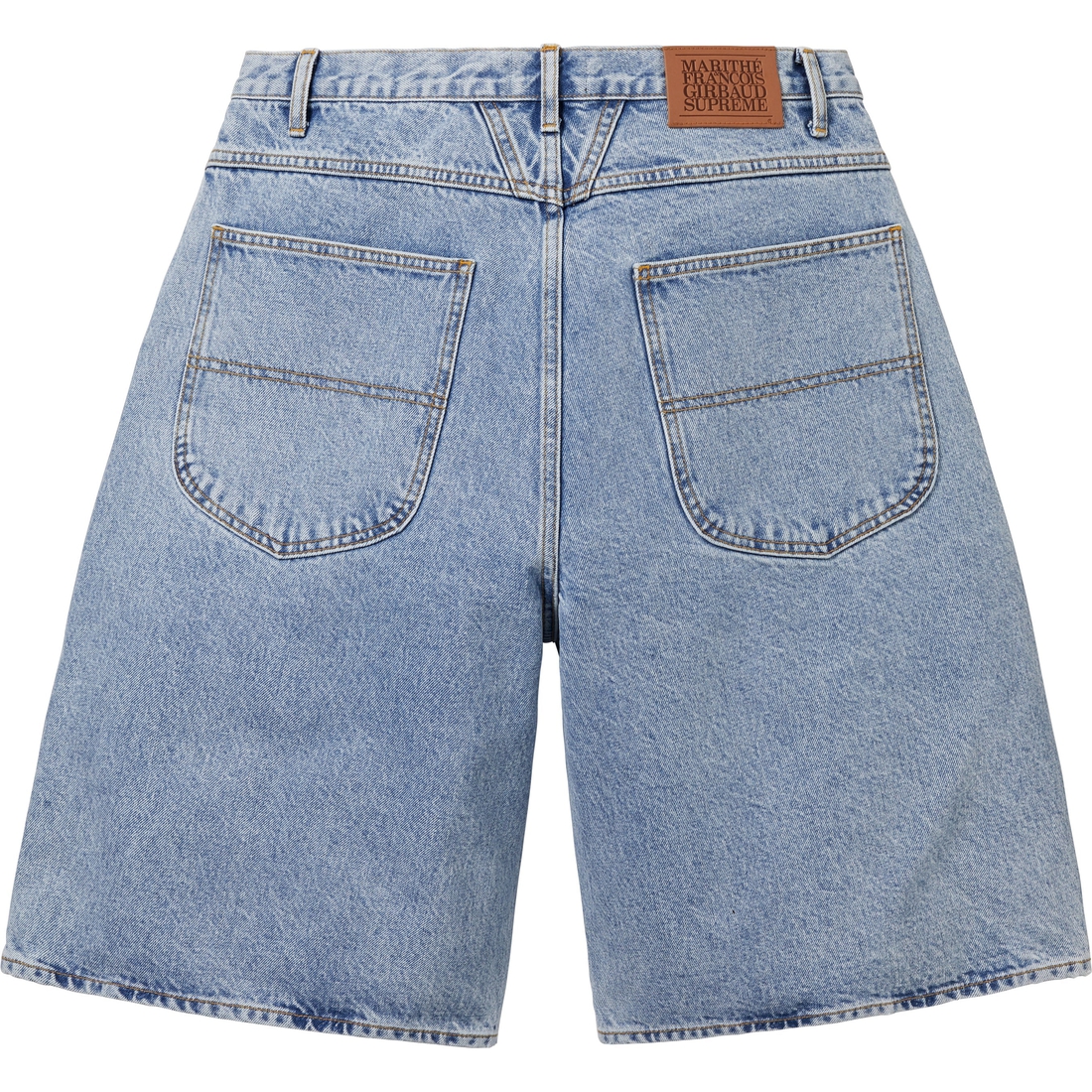 Supreme Supreme Marithé + François Girbaud X-Seam Baggy Denim Short (SS25) - Washed Indigo - $168