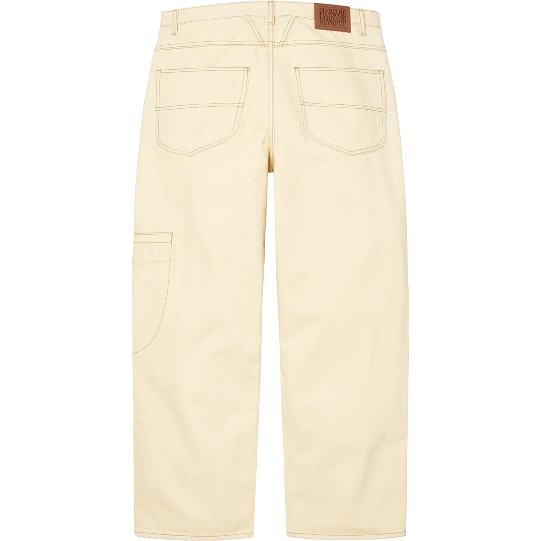 Supreme Supreme Marithé + François Girbaud X-Seam Baggy Jean (SS25) - Pale Yellow - $198