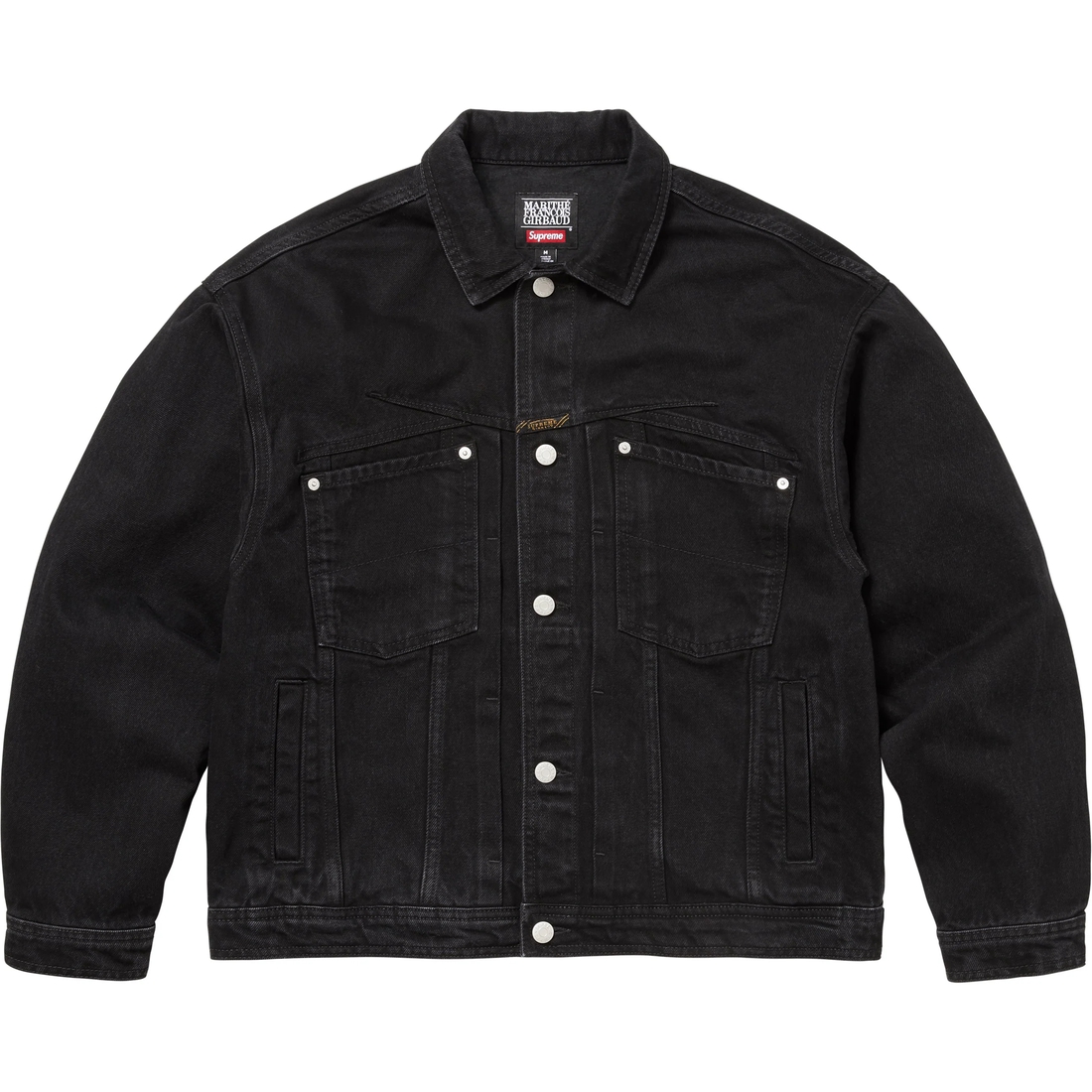Supreme Supreme Marithé + François Girbaud X-Seam Denim Trucker Jacket (SS25) - Black - $278