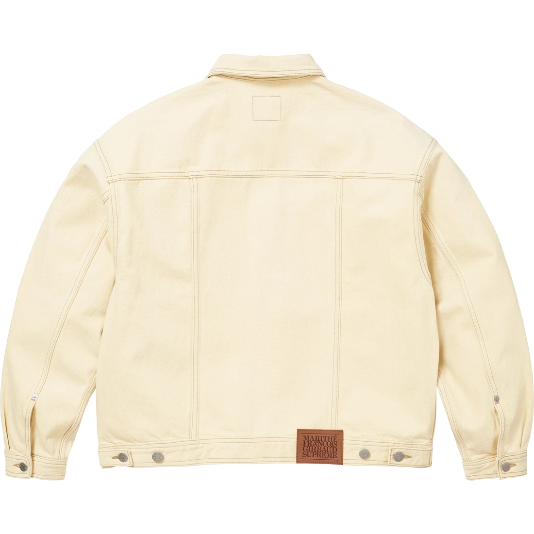 Supreme Supreme Marithé + François Girbaud X-Seam Denim Trucker Jacket (SS25) - Pale Yellow - $278