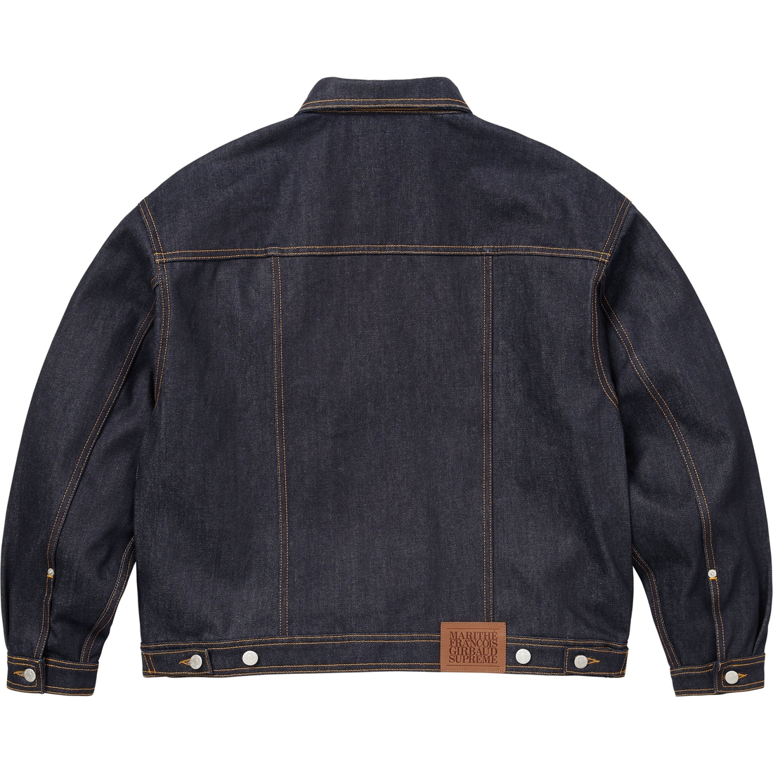 Supreme Supreme Marithé + François Girbaud X-Seam Denim Trucker Jacket (SS25) - Rigid Indigo - $278