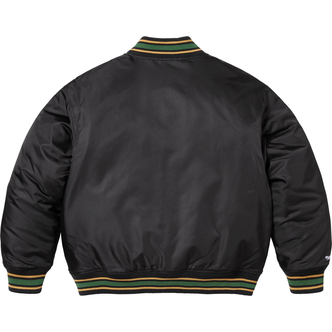 Supreme Supreme Mitchell & Ness Camo Logo Varsity Jacket (SS25) - Black - $268