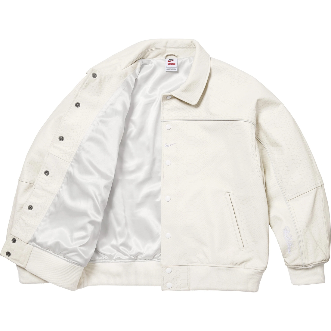Supreme Supreme Nike Leather Varsity Jacket (SS25) - Snakeskin - $698