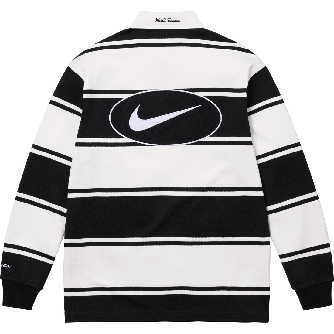 Supreme Supreme Nike Stripe Rugby (SS25) - Black - $128