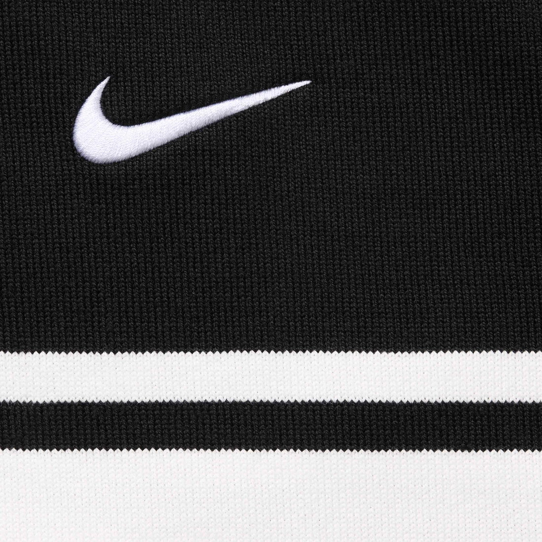 Supreme Supreme Nike Stripe Rugby (SS25) - Black - $128