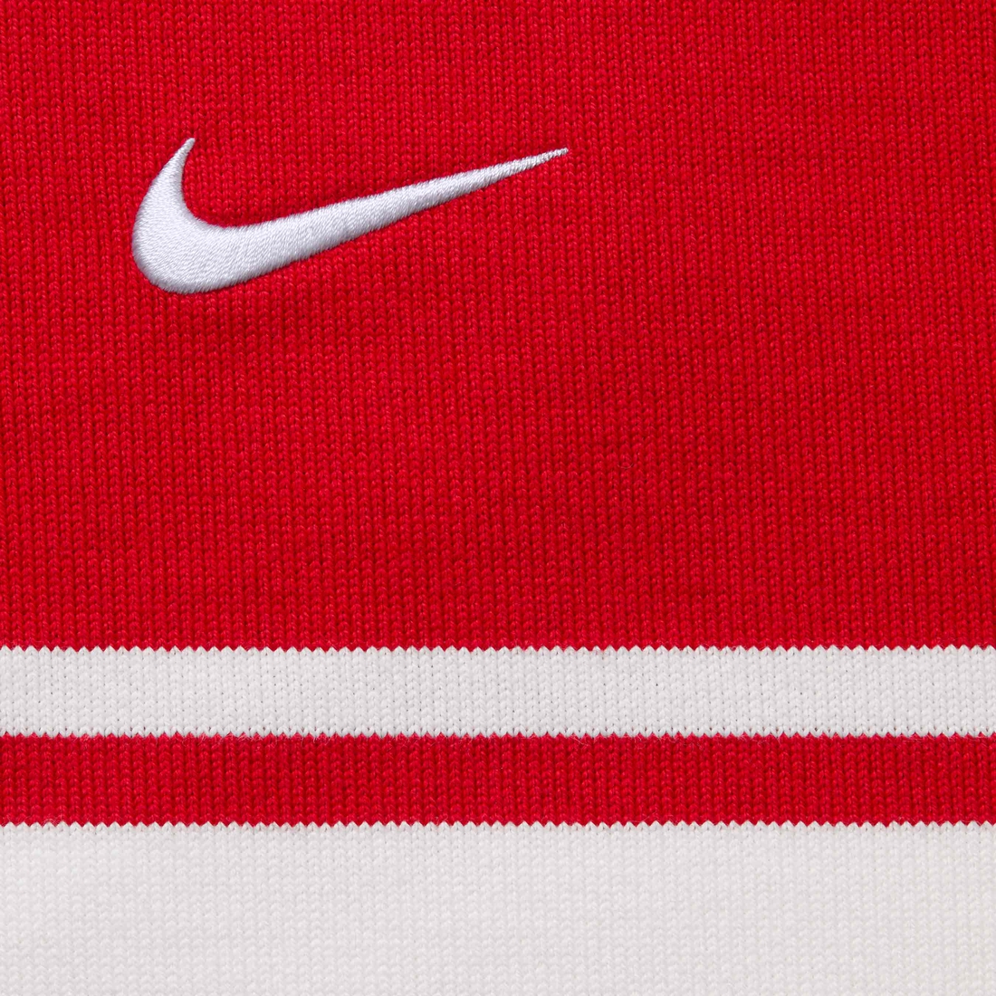 Supreme Supreme Nike Stripe Rugby (SS25) - Red - $128