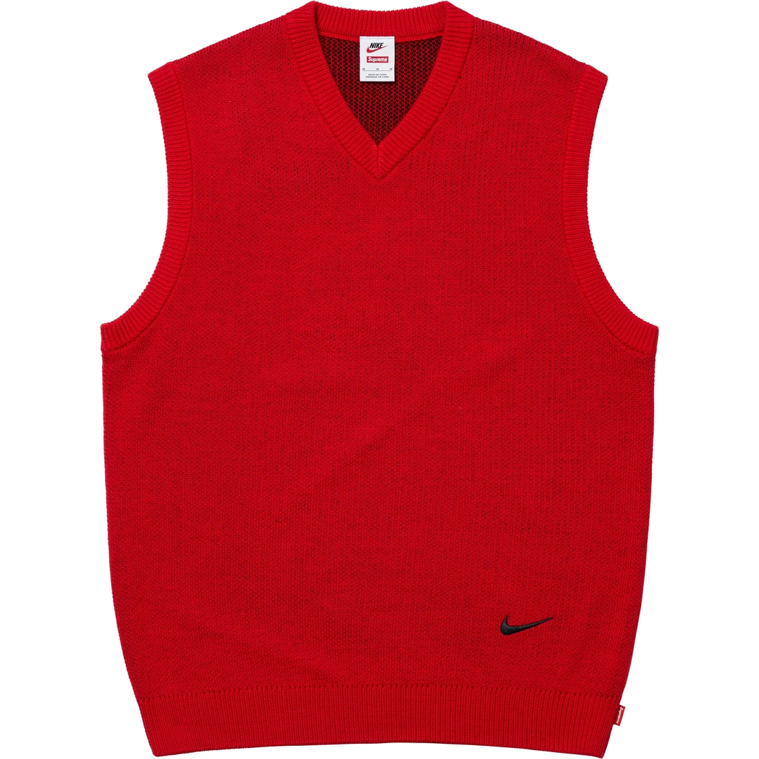 Supreme Supreme Nike Sweater Vest (SS25) - Red - $128